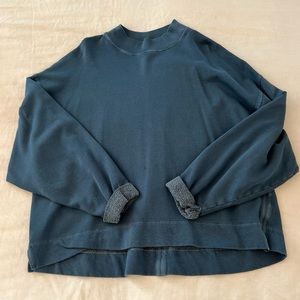 Comfy mock neck sweatshirt